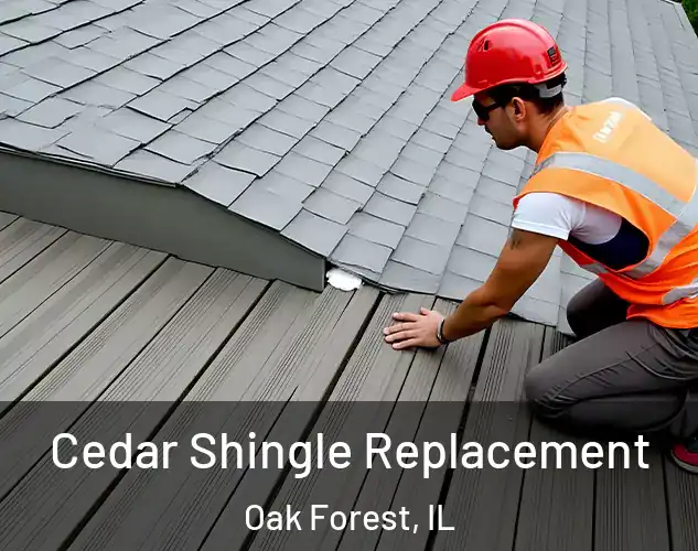  Cedar Shingle Replacement Oak Forest, IL