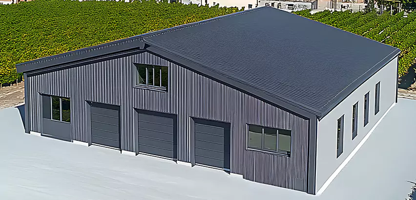 Corrugated Garage Roof Repair in Oak Forest