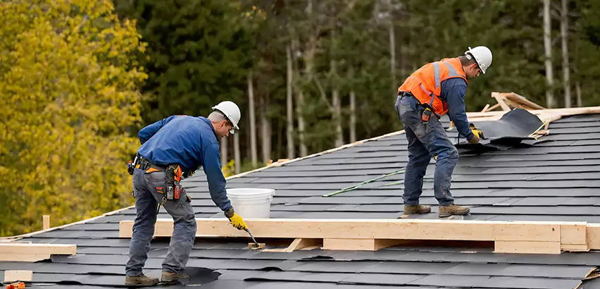 Garage Felt Roof Replacement in Oak Forest