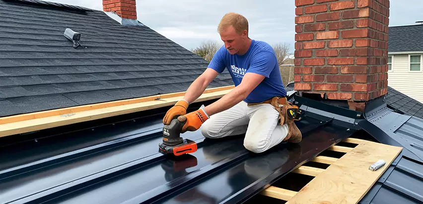 Metal Barn Roof Replacement in Oak Forest